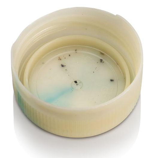 Black specks can be prevented by the use of purge compounds