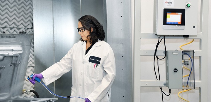 Spraying of Release Agent